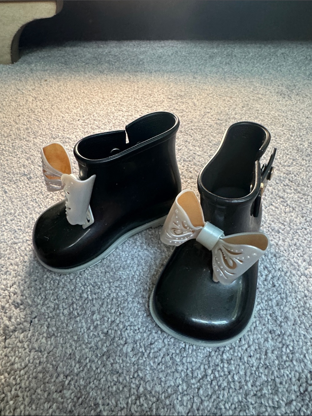 Mini Melissa baby Black Boots size 6